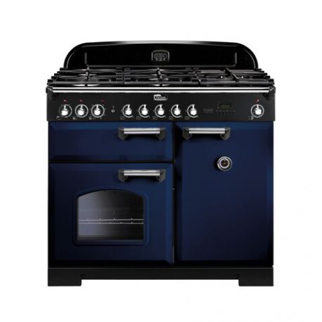 Cuisinière FALCON Classic deluxe 100 Roche bleue/chrome - CDL100DFSB/C-EU