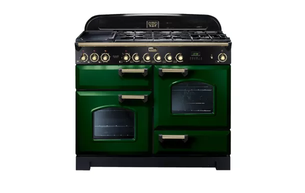 Piano de cuisson FALCON classic 110 deluxe vert anglais/laiton - CDL110DFRG/B-EU