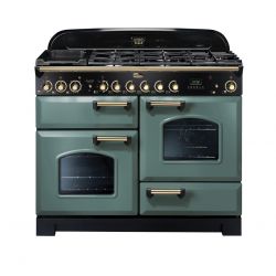 Piano de cuisson FALCON classic 110 deluxe Vert minéral mat/laiton- CDL110DFMG/BEU