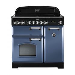 Cuisinière FALCON Classic Deluxe 90 induction Roche bleue/chrome - CDL90EISB/C-EU