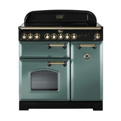 Cuisinière FALCON Classic Deluxe 90 induction Vert Minéral Mat/laiton - CDL90EIMG/B-EU