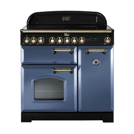 Cuisinière FALCON Classic Deluxe 90 induction Roche bleue/laiton - CDL90EISB/B-EU