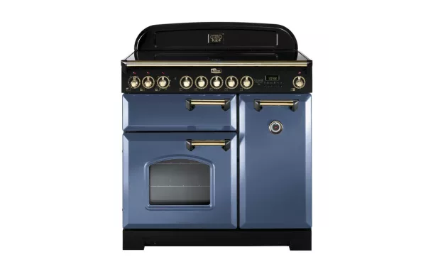 Cuisinière FALCON Classic Deluxe 90 induction Roche bleue/laiton - CDL90EISB/B-EU