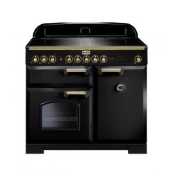 Cuisinière FALCON classic deluxe induction 100 noir/laiton - CDL100EIBL/B