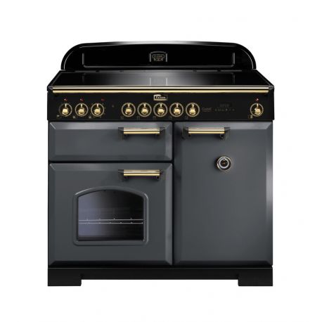 Cuisinière FALCON classic deluxe induction 100 ardoise/laiton - CDL100EISL/B