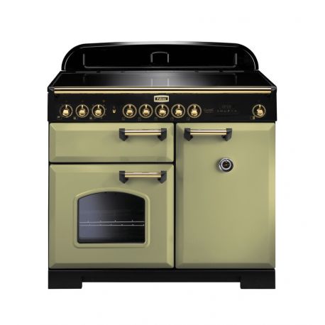 Cuisinière FALCON Classic deluxe 100 induction Vert Olive/laiton CDL100EIOGB