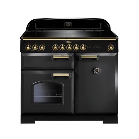 Cuisinière FALCON classic deluxe induction 100 Charbon Mat Satiné/laiton - CDL100EICB/B