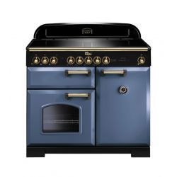 Cuisinière FALCON classic deluxe induction 100 Roche Bleue/laiton - CDL100EISB/B