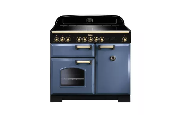 Cuisinière FALCON classic deluxe induction 100 Roche Bleue/laiton - CDL100EISB/B