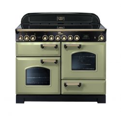 Cuisinière FALCON Classic Deluxe 110 Induction Vert Olive/cuivré CDL110EIOG/B-EU