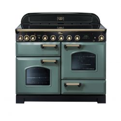 Cuisinière FALCON Classic Deluxe 110 Induction Vert Minéral Mat/laiton - CDL110EIMG/B-EU