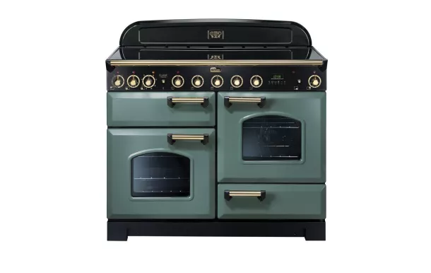 Cuisinière FALCON Classic Deluxe 110 Induction Vert Minéral Mat/laiton - CDL110EIMG/B-EU