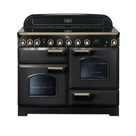 Cuisinière FALCON Classic Deluxe 110 Induction Charbon Mat Satiné/Laiton - CDL110EICB/BEU