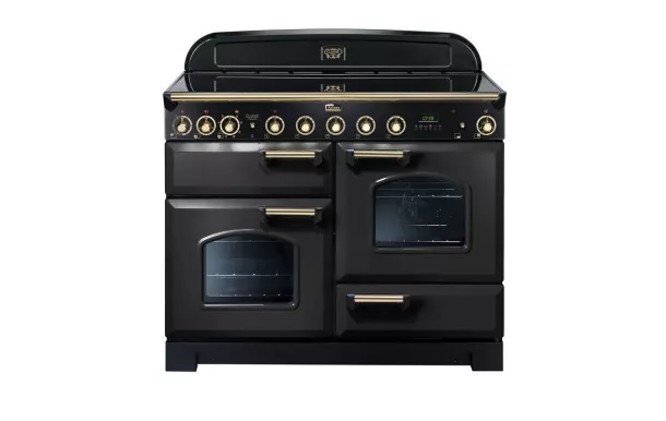 Cuisinière FALCON Classic Deluxe 110 Induction Charbon Mat Satiné/Laiton - CDL110EICB/BEU
