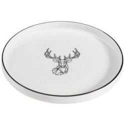 TABLE ET COOK Assiette plate 27 cm Cerf - Origami