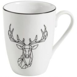 TABLE ET COOK Mug déjeuner 31 cl Cerf - Origami