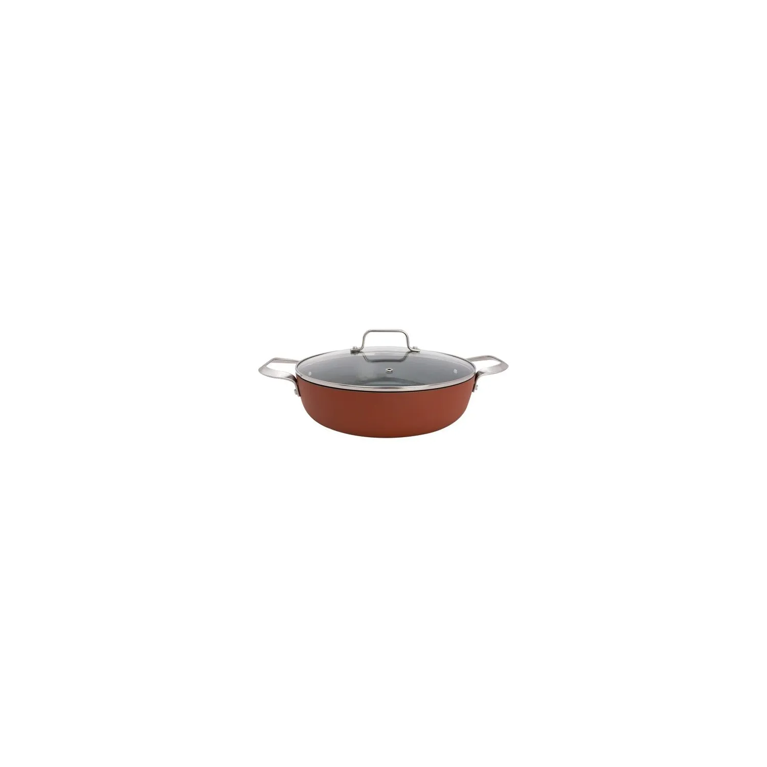 COSY & TRENDY Sauteuse 28 cm 2 anses + couvercle Cerapro Terracotta