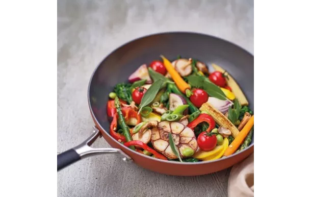 COSY & TRENDY Poêle wok 28 cm - Cerapro Terracotta