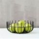POINT VIRGULE Corbeille à fruits 25 cm Noire - Wire by Tore Bleuzé