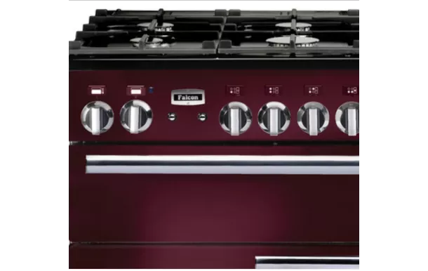 FALCON - PROP100DFCYC-EU piano de cuisson professional 100 rouge airelle