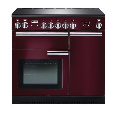 Cuisinière FALCON Professional+ 90 induction Rouge airelle/Chrome - PROP90EICY/C