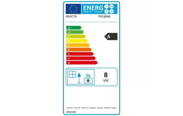 INVICTA Poêle à bois vintage altea 8 Kw taille des buches 50 cm - P916644