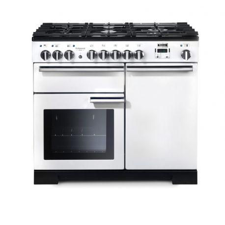 Cuisinière FALCON Professional + 100 Deluxe Mixte Blanche/Chrome - PDL100DFWH/C