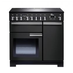 Cuisinière FALCON Professional Deluxe 90 Induction Charbon Mat Satiné/Chrome - PDL90EICB/C