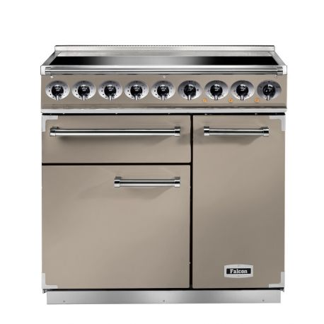 Cuisinière FALCON Semi Pro DELUXE 900 Induction Fauve/Nickel brossé - F900DXEIFN/N-EU