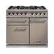 Cuisinière FALCON Semi Pro DELUXE 1000 Mixte Fauve/Nickel Brossé- F1000DXFFN/NM-EU