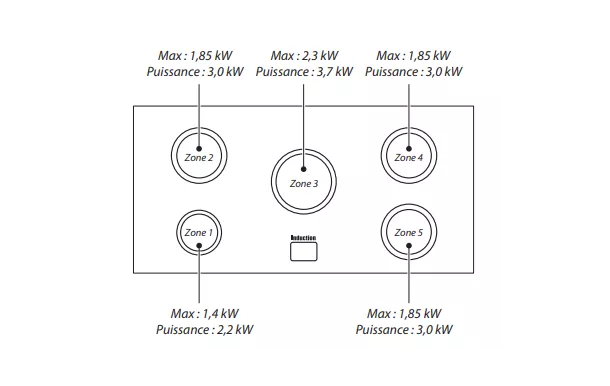 Cuisinière FALCON Semi Pro DELUXE 1000 Induction Fauve/Nickel brossé - F1000DXEIFN/N-EU