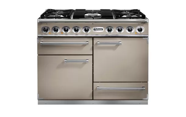 Cuisinière FALCON Semi Pro DELUXE 1092 Mixte 110 Fauve/Nickel brossé - F1092DXDFFN/NM-EU