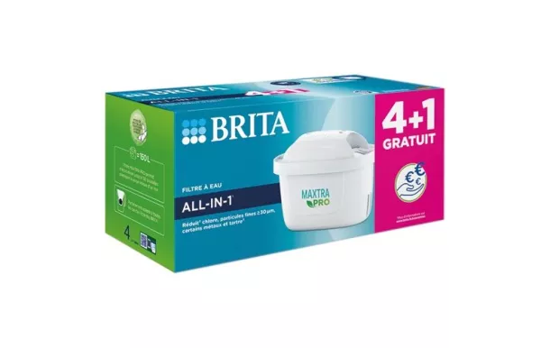 BRITA Pack 4 cartouches + 1 OFFERTE - Maxtra Pro All-in-1 - 1050416