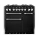 Cuisinière FALCON MERCURY 1000 Mixte Noir Mat /Inox poli- MCY1000DFMB/-EU