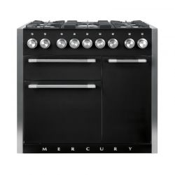 Cuisinière FALCON MERCURY 1000 Mixte Noir Mat /Inox poli- MCY1000DFMB/-EU