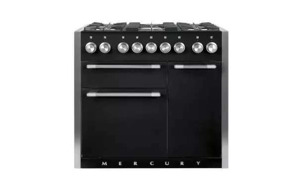 Cuisinière FALCON MERCURY 1000 Mixte Noir Mat /Inox poli- MCY1000DFMB/-EU