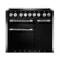 Cuisinière FALCON MERCURY 1000 Induction Noir Brillant/Inox Poli- MCY1000EIGB/-EU