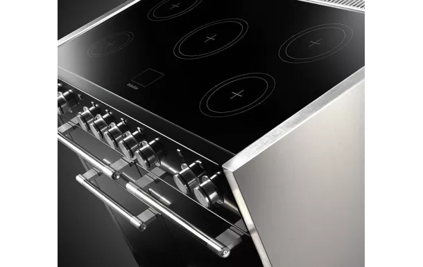 Cuisinière FALCON MERCURY 1000 Induction Noir Mat/Inox Poli- MCY1000EIMB/-EU