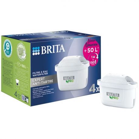 BRITA MAXTRA PRO pack de 4- EXPERT ANTI-TARTRE 1050433