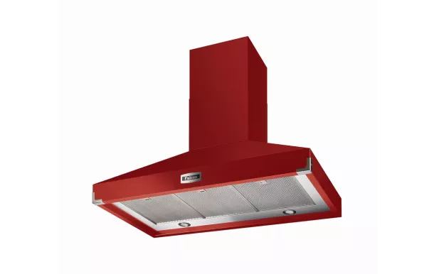 Hotte Super Aspirante FALCON 1000 ROUGE CERISE/NICKEL BROSSE - FHDSE1000RD/N