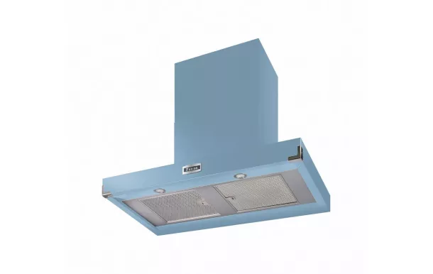 Hotte FALCON CONTEMPORAINE 1090 BLEU DE CHINE/NICKEL BROSSE - FHDCT1090CA/N