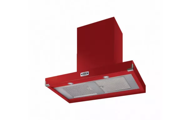 Hotte FALCON CONTEMPORAINE 1090 ROUGE CERISE/NICKEL BROSSE - FHDCT1090RD/N