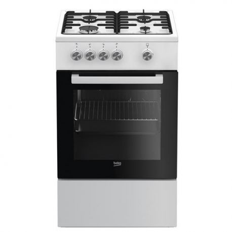 BEKO Cuisinière 50 cm gaz 4 foyers - FSG52000DWC