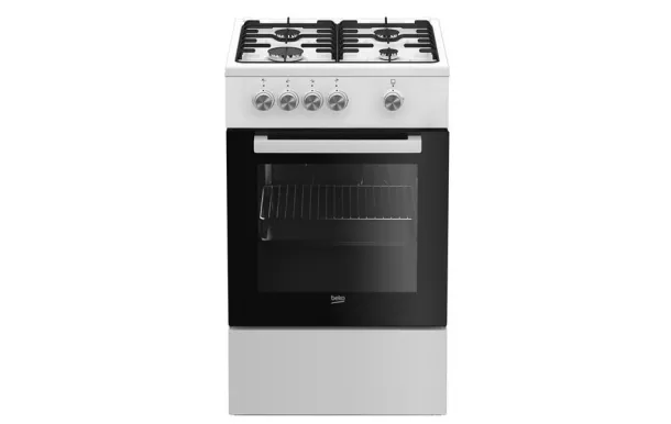 BEKO Cuisinière 50 cm gaz 4 foyers - FSG52000DWC