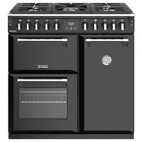 Piano de cuisson STOVES RICHMOND S 90 DFT Mixte Noir - PRICHS90DFBL