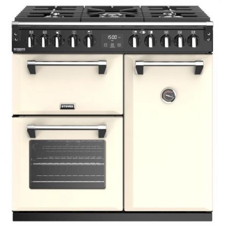 Piano de cuisson STOVES RICHMOND DELUXE 90 Mixte Crème - PRICHDX90DFCH