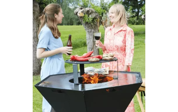 BARBECOOK Barbecue à bois / Brasero Noir - Nestor avis moins cher