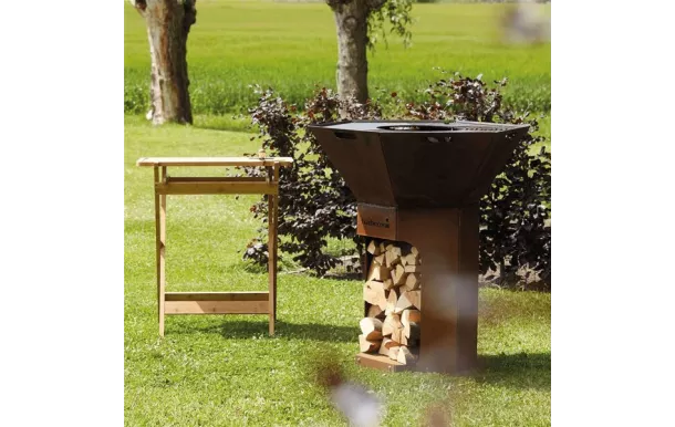 BARBECOOK Barbecue à bois / BRASERO Acier Corten - Nestor avis moins cher