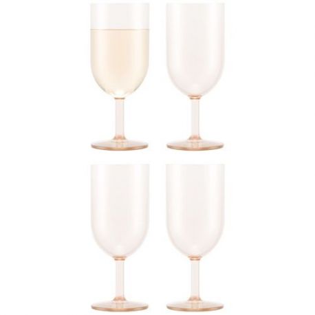 BODUM Lot 4 verres à vin 23 cl Rose Transparent - Oktett