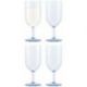 BODUM Lot 4 verres à vin 23 cl Bleu Transparent - Oktett